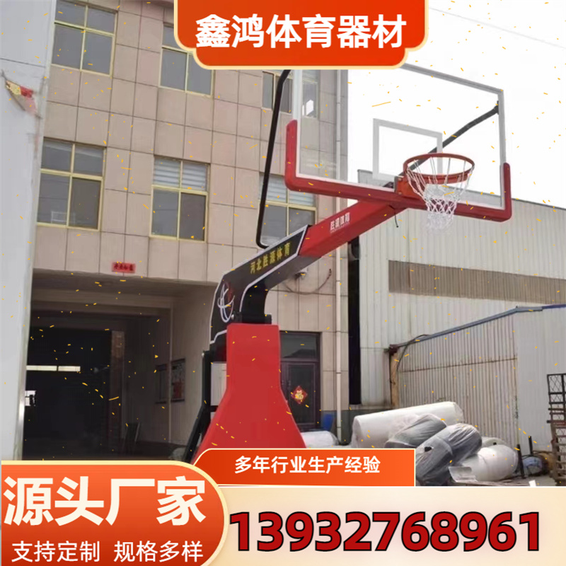 标准篮球架户外成人移动室外篮球框带轮可升降比赛仿液压家用厂家