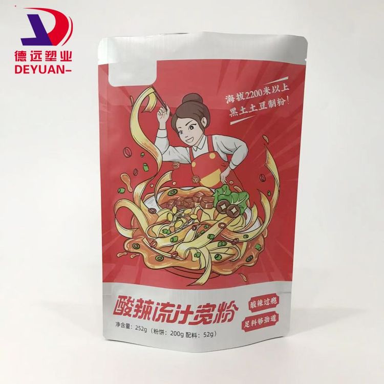 酸辣流汁宽粉包装袋 食品塑料袋 茶叶包装进货 德远塑业