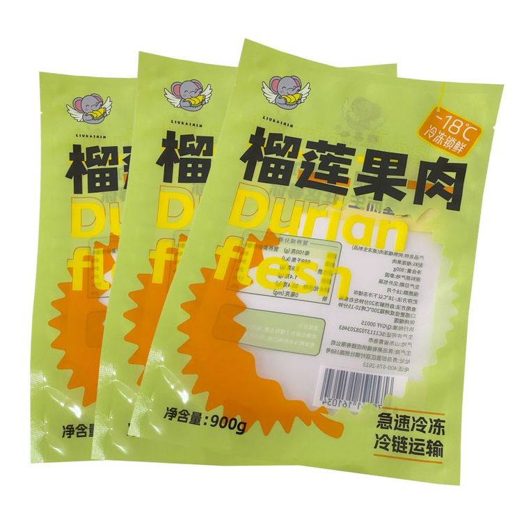 榴莲果肉包装袋定制 水果食品袋 榴莲肉速冻保鲜袋 德远塑业