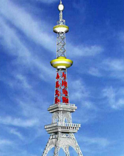 工艺塔定制安装-装饰铁塔-楼顶装饰塔生产厂家-景观通信工艺塔
