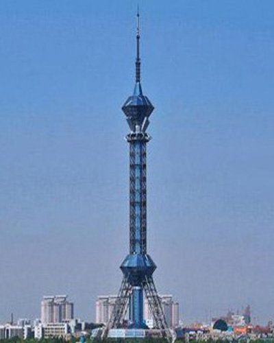 电视塔生产厂家-不锈钢电视塔-无线景观楼顶圆钢-微波发射转播塔厂家
