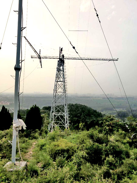 通信塔生产厂家-支持定制-35米单管通信塔-电力通讯5G独管塔