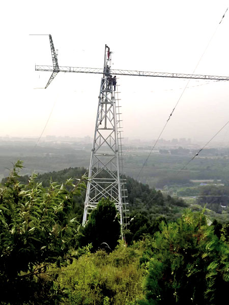 通信塔-军用1-35米单管通信塔-电力通讯5G独管塔