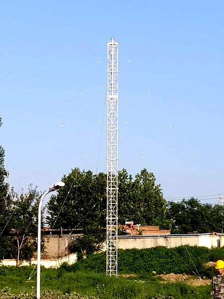 通信塔-军用2-型号多样-35米单管通信塔-电力通讯5G独管塔