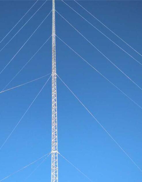 测风塔气象数据采集测风塔 热镀锌风电场角钢自立式式测风铁塔