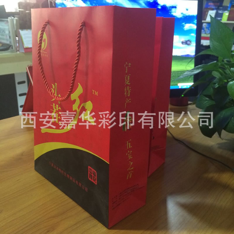 大观园彩印 定制手提纸袋 牛皮纸手提袋 规格颜色可定制印刷