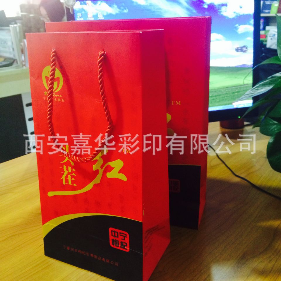大观园彩印 覆膜手提纸袋 广告服装购物 礼品手提袋 烫金牛皮纸袋印刷logo