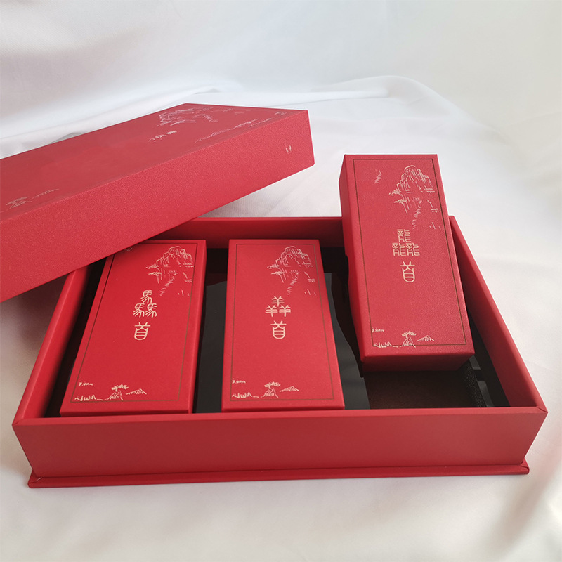 礼品包装印刷厂 设计定制创意包装盒 手工纸盒包装 大观园彩印