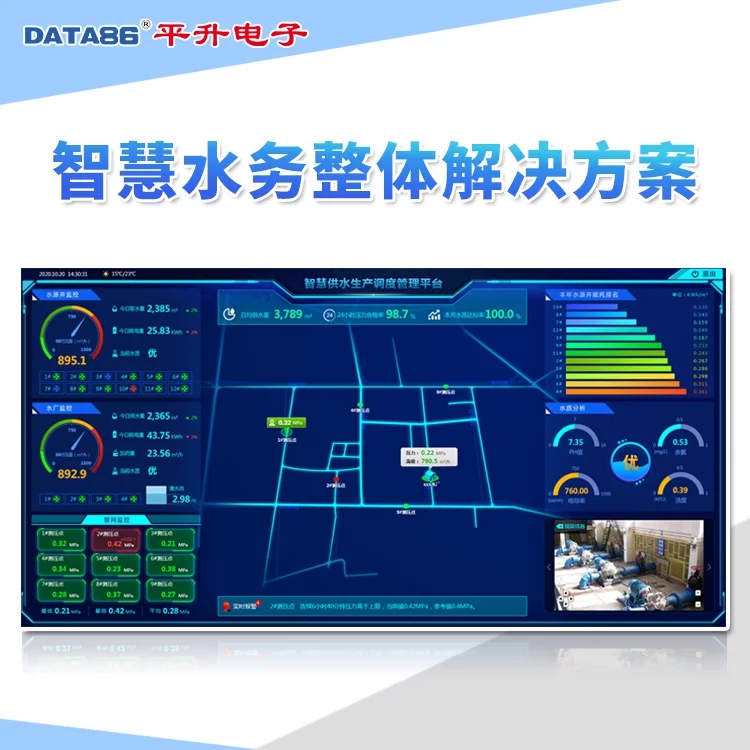 智慧水务管理系统 智慧供水整体解决方案 智慧水务数字化可视化系统