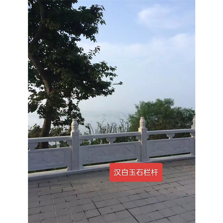 园林石栏杆 装饰美化环境 汉白玉石 镂空石栏石栏板 多种场所
