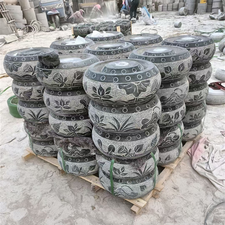 中式柱墩石 寺庙仿古柱脚石