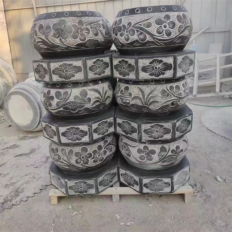 石雕仿古门墩 青石门口柱墩石