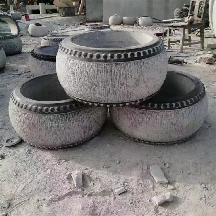 广场公园青石柱墩 寺庙景区仿古柱墩石