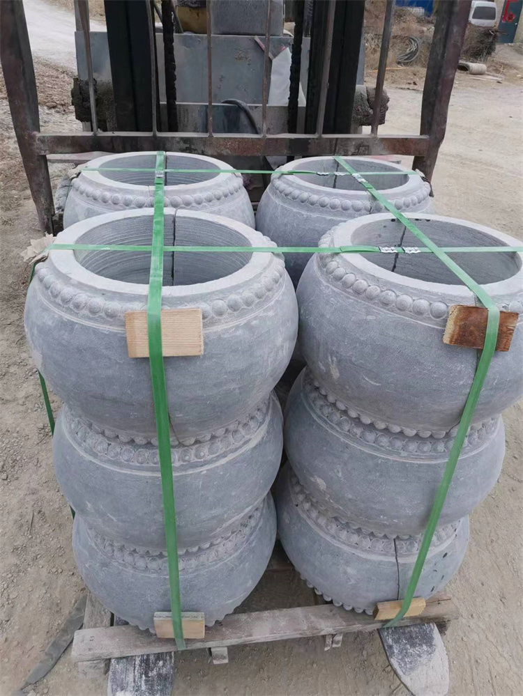 工艺品青石柱墩石 园林雕刻柱顶石