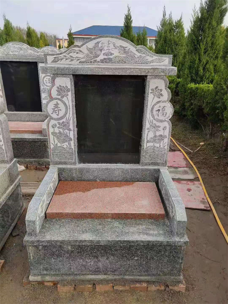 大理石纪念碑 公墓石材墓穴加工
