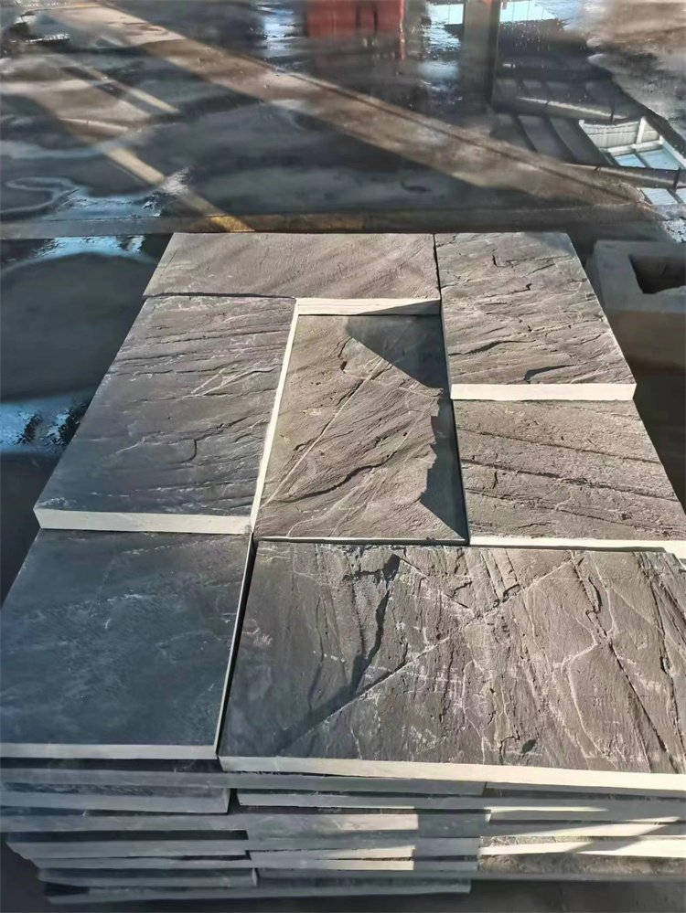 室外庭院天然青石板 防滑青色青石板材 耐磨耐腐