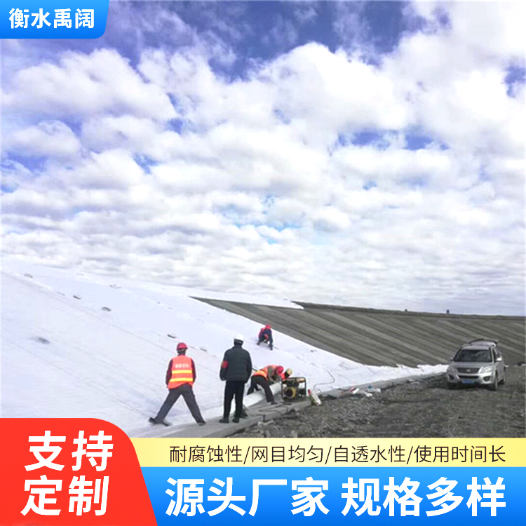 长丝短丝土工布工程布毛毡阻泥渗水保湿涤纶白色无纺布公路桥梁保护毯
