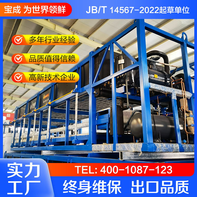 宝成生产 20吨直冷式块冰机 冰砖机 冰块机械设备厂