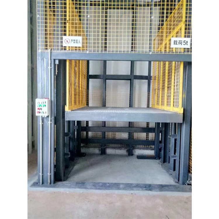 导轨式升降货梯 室内外液压货物提升机