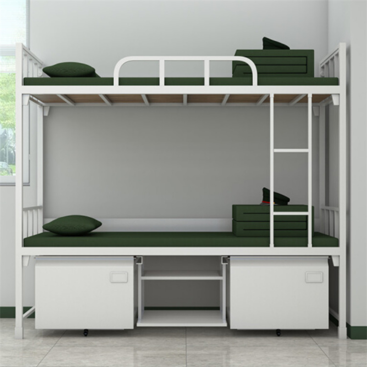 制式床 员工公寓双层架子床 带床板型材床
