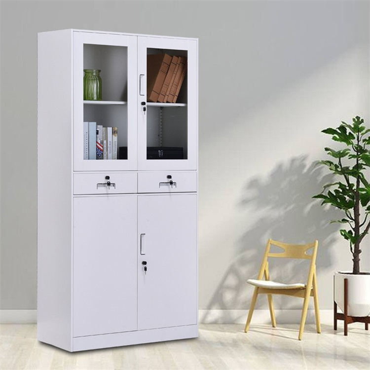 中二斗 带抽文件柜 不锈钢储物柜 带抽屉带锁