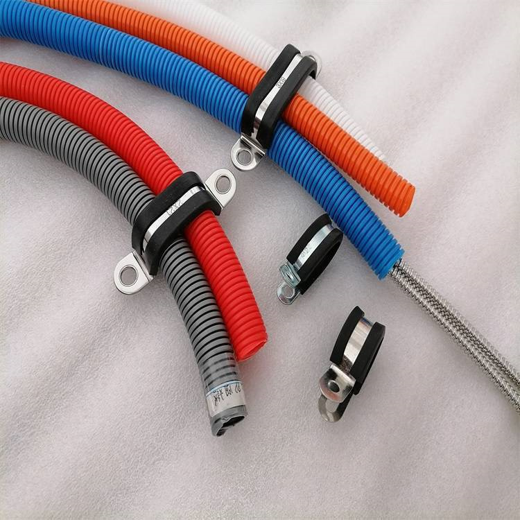 不锈钢304胶皮骑马卡 诚信紧固件 套胶皮骑马卡厂家