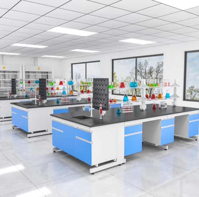 钢木试验台化验室操作台实验台中央台