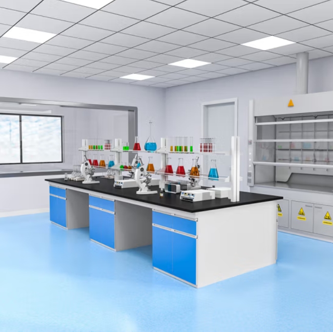 钢木试验台实验室工作台工作桌化学工作台