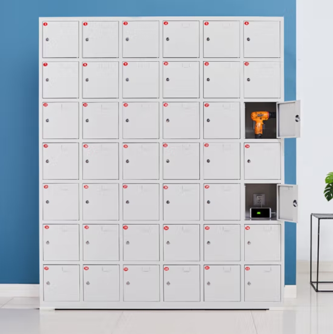 电池充电柜 充电箱 电瓶充电柜 钢制集中充电箱