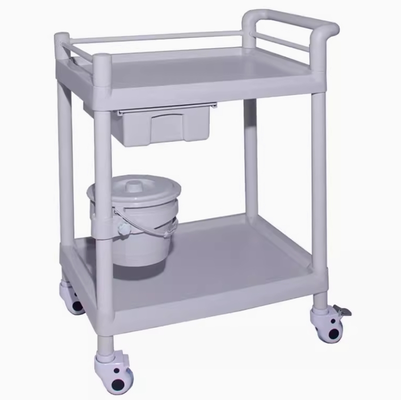 治疗车 ABS全塑料护理推车 医疗小推车 仪器护理手推车