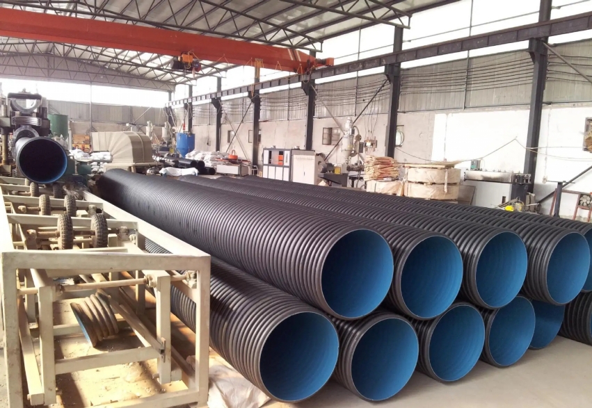 HDPE双壁波纹管 DN300道路工程排水排污管