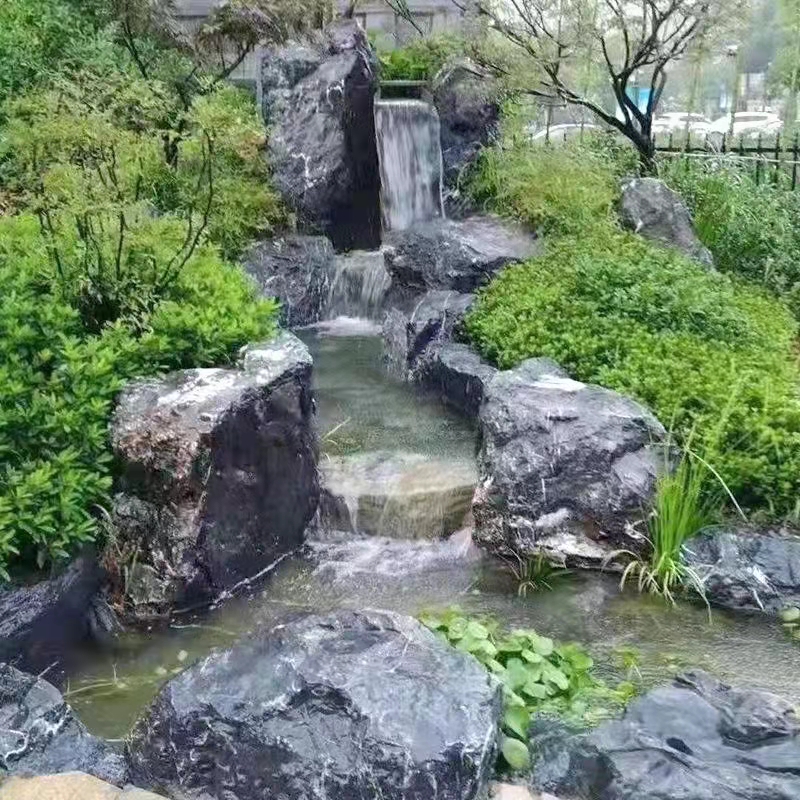 黑山石景观置景石枯山