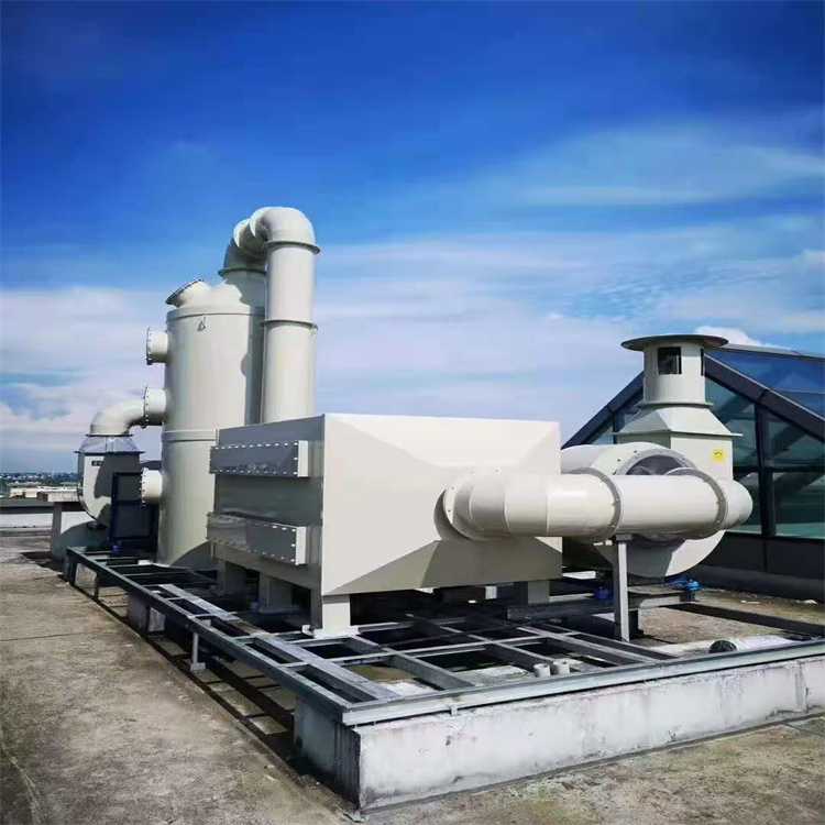 实验室通风系统工程实验室排风系统设计施工实验室废气处理PP活性炭废气处理箱PP喷淋塔