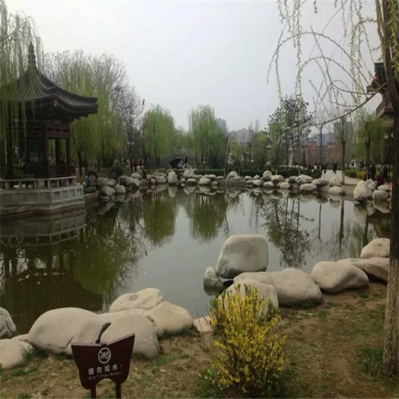 大型鹅卵石园林驳岸石水冲石河滩石河道河卵石挡土点景石