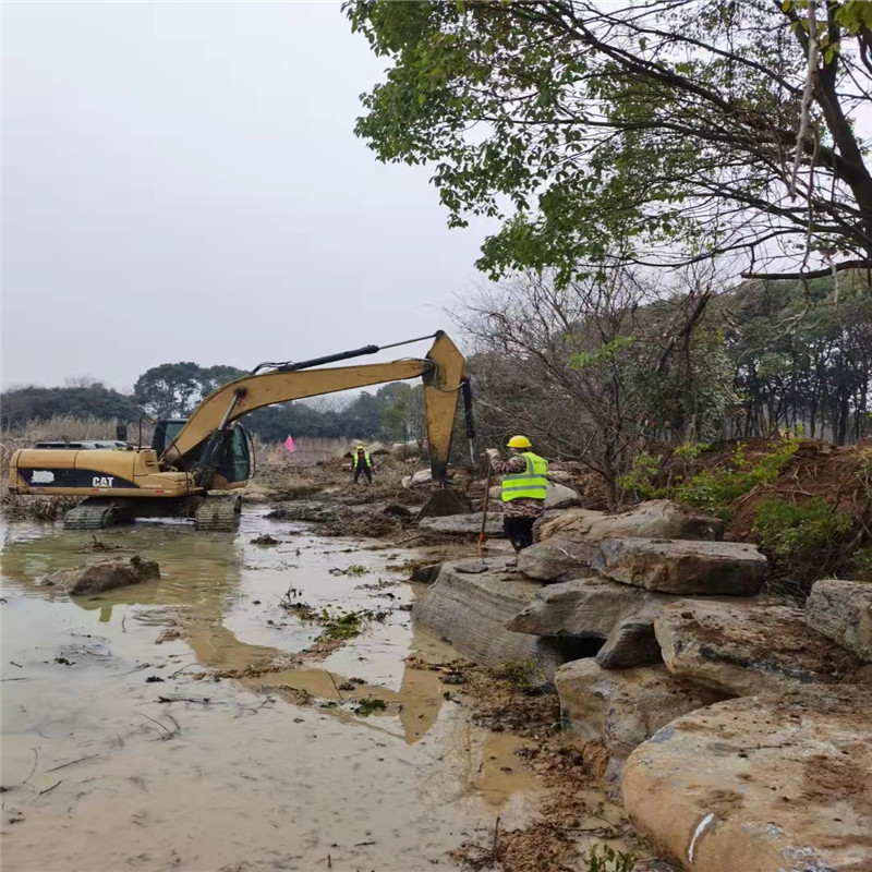 河道驳岸石护坡挡土鹅卵石河滩石水冲石山石自然石造景石天然
