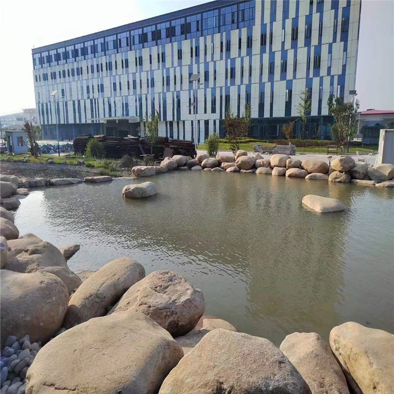 河道驳岸石护坡挡土鹅卵石河滩石水冲石造景石