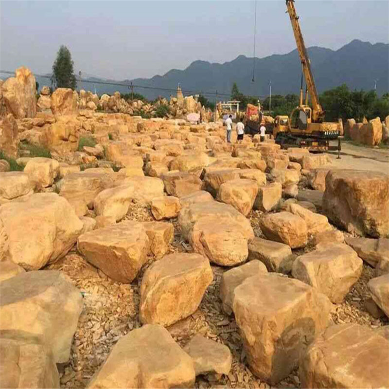 黄蜡石景观石园林假山点景石门牌石草坪点景池景石