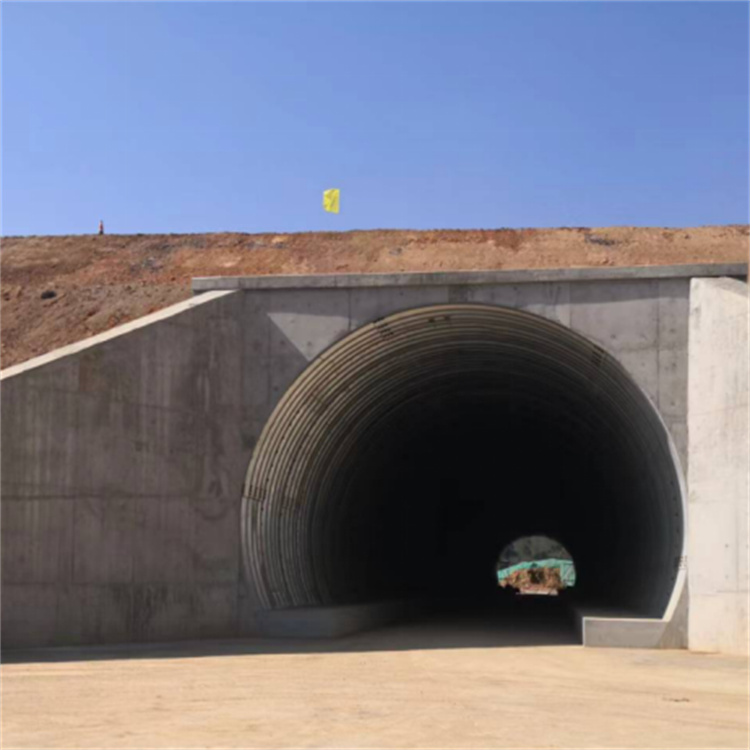 钢波纹板拱桥 钢波纹涵管桥涵修建
