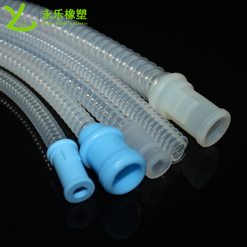 定制硅胶波纹管 医用器械上配件用透明波纹管挤出医用硅胶螺纹管