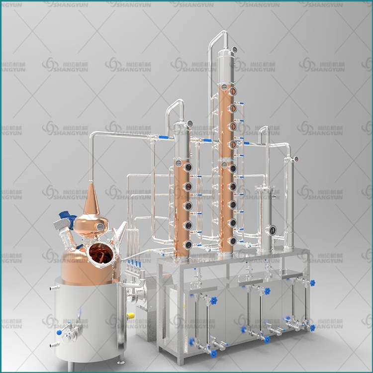 紫铜蒸馏设备 红酒米酒设备