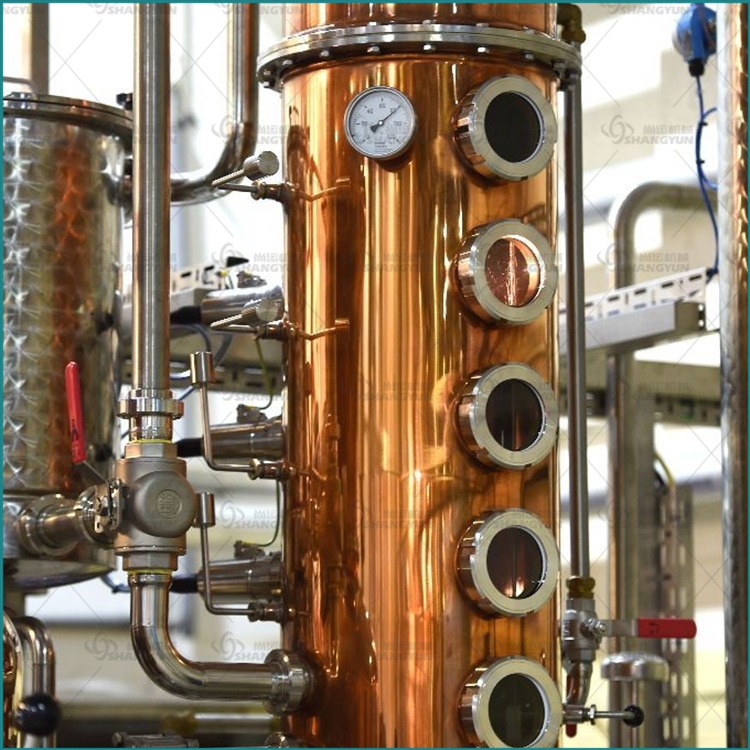酿酒蒸馏设备紫铜蒸馏机 红酒设备