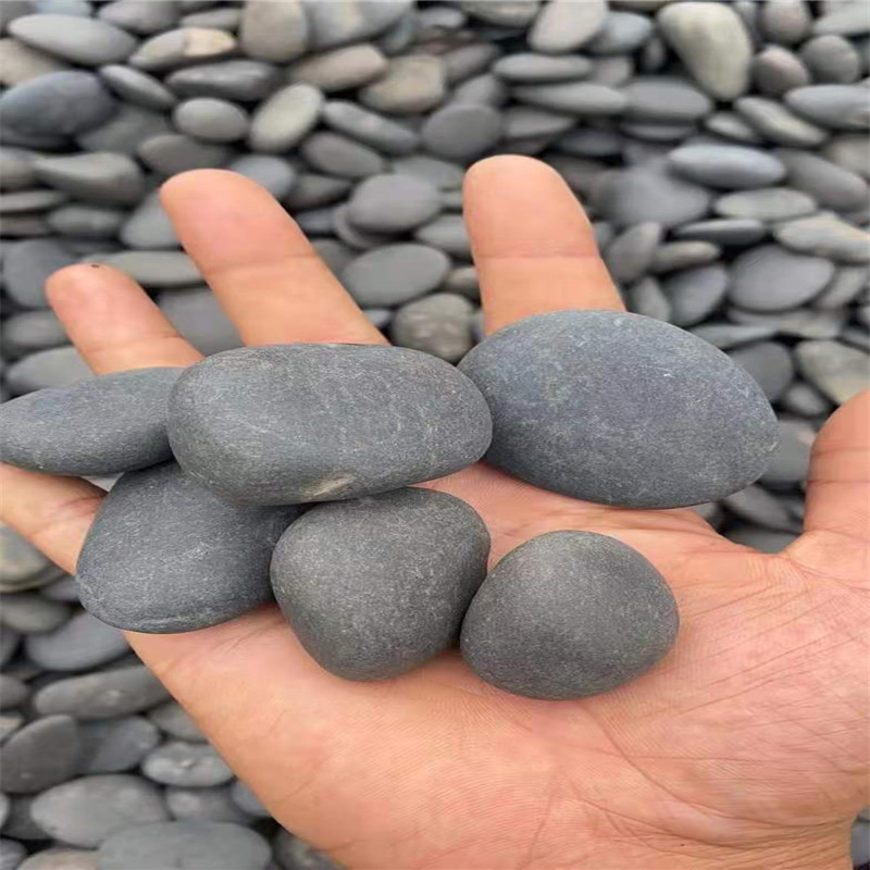 黑色鹅卵石 园林鹅卵石
