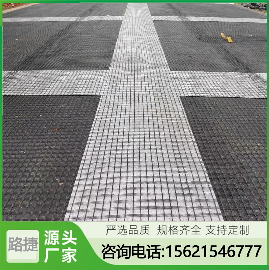 玻璃纤维土工格栅 耐高温 重量轻  韧性好 路捷实力厂家