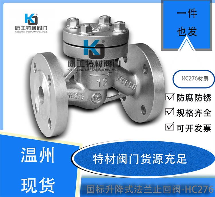 国标升降式法兰止回阀-HC276