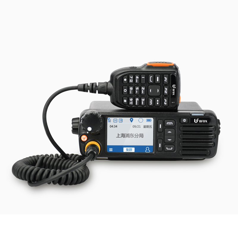 PDT/DMR数字集群车载对讲机 内置蓝牙、全双工通话、北斗/GPS定位