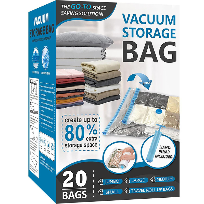 跨境真空袋压缩袋衣物 压缩袋子装被子真空专用 真空压缩收纳袋