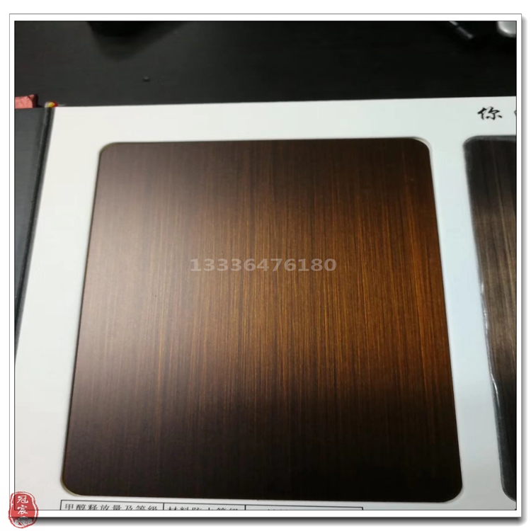 云南不锈钢镀铜做旧 不锈钢发黑做旧镀铜板 拉丝红古铜不锈钢板