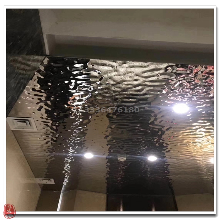 304镜面水波纹工程 水波纹镜面装饰板 上海KTV包箱水波纹厂价直销