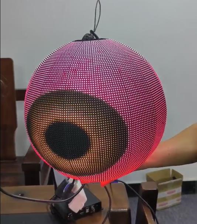 LED透明球型屏 室内吊装led电子球形显示屏