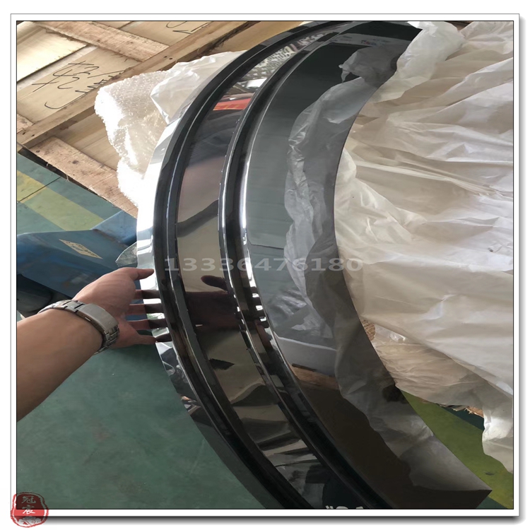 定做各种不锈钢玫瑰金U型槽 济南市市中区不锈钢剪折弧形包边条